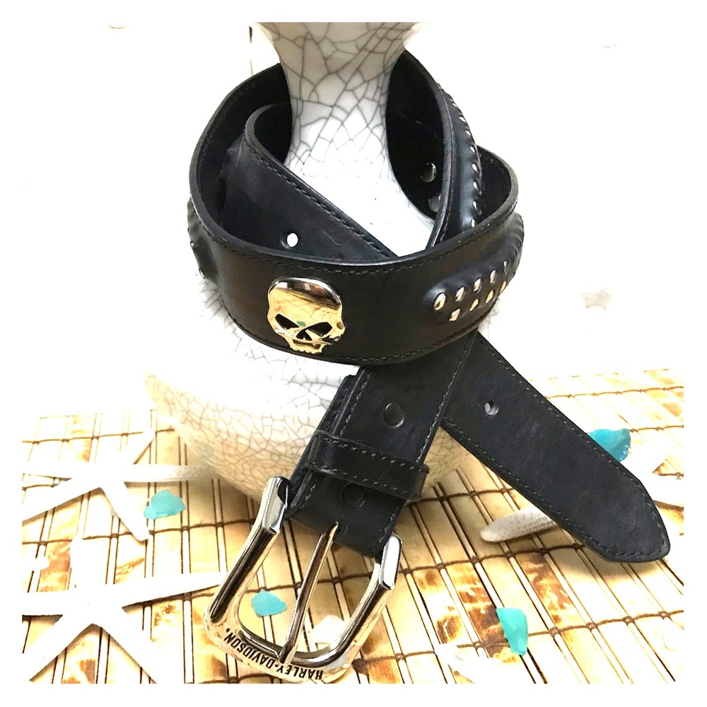 ☠️Skull Harley-Davidson Heavy DutyBelt☠️